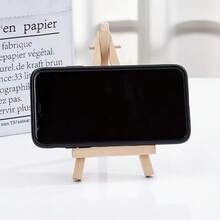 1pc Wooden Mini Art Display Easel, Multi-Functional, Can Hold Paintings And Decor, Serve As Triangular Phone Stand, Small Tablet/TV Support, Practical Desk Organizer And Display For Students Back To School - Mini Easel - View 7