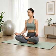 1pc 0.4mm Yoga Mat, Non-Slip Shock-Absorbing Fitness Exercise Mat, Sound-Insulating Floor Mat, Lightweight Easy To Clean Stain-Resistant Pilates Mat, Diatomaceous Earth Mat, Suitable For Sports Fitness, Gym Floor Mat, Fitness Set, Etc. Suitable As Mother's Day Gift, Birthday Gift, Christmas Gift, Etc. Also Suitable For Gymnastics, Sports, Pilates, Home Fitness, Etc. Sports Socks, Fitness Socks, Yoga Socks - Multicolor - View 3