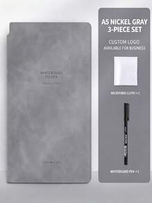 1 Set A5 Erasable Whiteboard Notebook, Full Leather Cover Portable Reusable Writing Memo Board, Suitable For Office And Study - Whiteboard - View 10