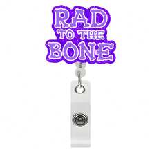 Cute Funny Slogan Retractable Badge Reel Clip, Medical Nurse Worker ID Badge Holder, Funny Quote Name Tag Reel Accessories For Hospital Staff - Blue Rad - View 10