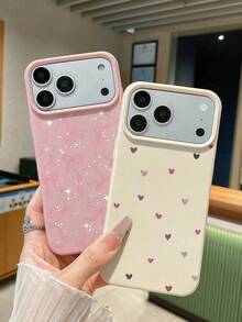 3pcs New Leather Texture White Shell Full Screen Colorful Heart Painted Anti-Drop Phone Case Protective Cover Compatible With Ip14,Ip14pro,Ip14promaxip13,Ip13pro,Ip13promaxp11,Ip11promaxip12,Ip12pro,Ip12promanxipXRipXS,Ip15,Ip15pro,Ip15promax,Ip16,Ip16pro,Ip16promax,Ip17,Ip17pro,Ip17air,Ip17promax Premium Anti-Drop Phone Case - Multicolor - View 4