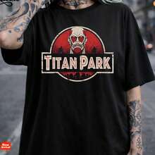 Retro Riesen Park Thema Herren und Damen T-Shirts Basis T-Shirts - Schwarz - Übersicht 1