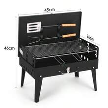 Mini Churrasqueira Portátil - Perfeita para Camping e Viagens - A - Visão 8