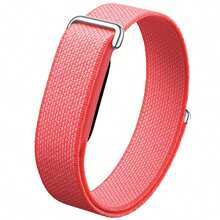 適用於 Air Sports Band 追蹤器，無螢幕健康編織魔鬼氈錶帶，尼龍環狀錶帶，可調節柔軟透氣，適合女性、男性、學生 - 玫紅色 - 查看 4