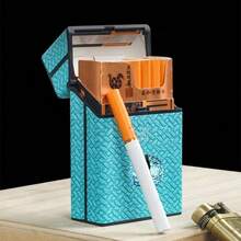 20pcs Woven Texture Cigarette Case Protective Shell Plastic Creative Portable Storage Box Unisex Exquisite Fashion Durable Daily Use Or Gift Cigarette Case Cover - Multicolor - View 9