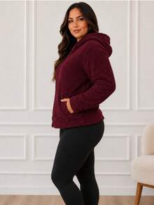 Women Coats - Burdeos - Ver 2