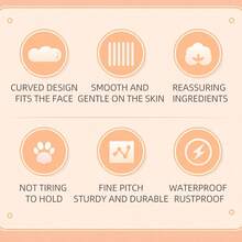 Pet Facial Comb Small Face Comb Dog Cat Rabbit Grooming Comb Pin Comb Round Head Curved Comb Flea Tail Cleaning Comb - View 5