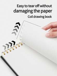 Markbon Art Student Sketchbook A4, Creative Drawing Book 60 Pages For Sketching, Colored Pencil, Charcoal, Painting, 5 Style Cove, First Day Of School - Multicolor - View 4