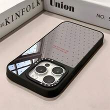 1 buah Casing Ponsel Cermin Motif Polkadot dengan Slogan yang Dipersonalisasi, Perlindungan Penuh, Bahan TPU Tahan Guncangan, Kompatibel dengan Apple 17 16 15 14 13 12 11 Pro Max - MultiWarna - View 4