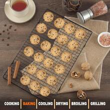 Hunnycook 15.8*9.8 Cooling Rack, 3 Stainless Steel Baking Rack, Oven Cooling Racks Baking, Black Roasting Rack & Cake Rack & Cookie Cooling Rack, Baking Accessories Grilling And Drying - 15.8"x.9.8" Cooling Rack Biack - View 5