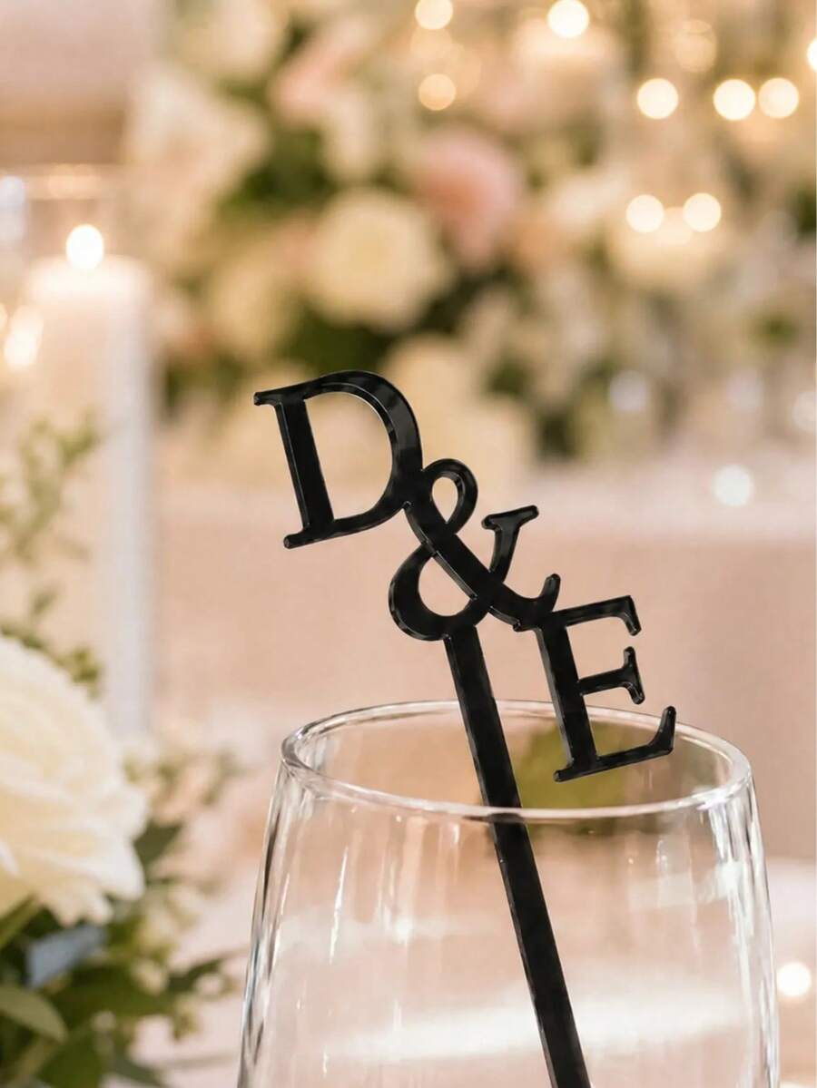 客製化婚禮攪棒 金色婚禮攪棒 婚禮派對裝飾 日常居家使用 婚禮伴手禮