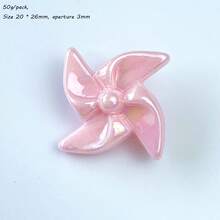 20pcs-25pcs Acrylic AB Color Windmill Beads DIY Mobile Phone Chain Keychain Bead Accessories Material Bulk Bead Wholesale - Multicolor - View 26