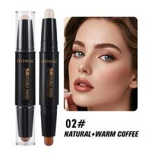 2-In-1 Contour And Highlight Dual-Ended Pen, For Face Contouring Makeup- Buildable, Waterproof, Smooth, Lightweight, Natural Contour And Highlight, Two Shades,Easy To Apply Suitable For Beginners. - Multicolor - View 9