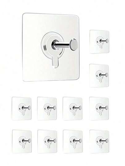 30pcs Self-Adhesive Photo Hooks, No-Drill Damage-Free Strong Adhesive Picture Frame Hooks, Reusable Wall Mounting Brackets, Suitable For Photos, Posters, Canvas Paintings, Art Decor, Bedroom Living Room Home Wall Decoration