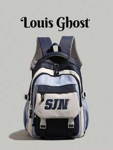 [ Backpack | Multi-Color Options . Versatile For Campus & Commute]Organized Storage. Thickened Back Padding + Adjustable Shoulder Straps, Comfortable To Wear Without Shoulder Pressure; Suitable For Daily Commute, Short Trips, Classes And Self-Study. - Multicolor - View 9