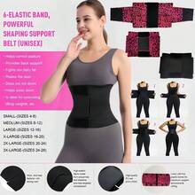 Waist Trainer Belt Waist Cincher Trimmer Ab Belt Tummy Control Body Shaper Gym Workout Tummy Shaper Corse - Black - View 4