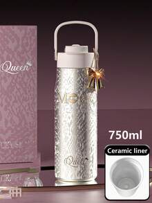 1个700毫升高端保温杯，316不锈钢材质，户外车载杯/咖啡杯，带吸管，保温/保冷，防漏，适配车载杯架，适合运动、旅行和上学，母亲节礼物、情人节礼物、女士礼物、节日和生日礼物。 - 彩色 - 查看 17