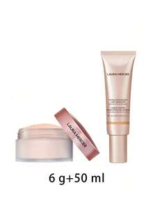 Laura Mercier [Bundle] Translucent Loose Setting Powder Tone Up Rose 6 G + Tinted Moisturizer Light Revealer 2W1 Natural 50 Ml - Rose+2W1 Natural - View 2