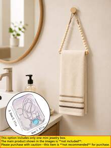 Creative Handmade Beaded Towel Rack; Drill-Free Bathroom Towel And Toilet Paper Holder; Toilet Paper Holder; Jute Rope Toilet Paper Holder; Creative Drill-Free Rope-Style Hanging Rack; Decorative Storage Rack For Guesthouses And Hotels. - Multicolor - View 11