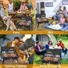 Mini Churrasqueira Portátil - Perfeita para Camping e Viagens - A - Visão 5