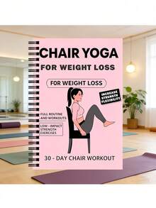 30-Day Sitting Yoga Weight Loss Exercise Plan And Diary - 50-Page Illustrated Exercise Guide, Including Daily Yoga Exercises, Meal Plan, And Progress Tracking - Compact Size , Suitable For Home Gym Use - Multicolor - View 6