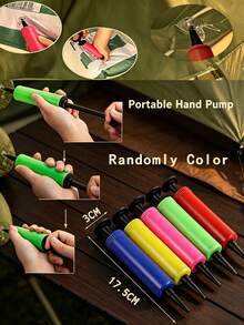 1/2pcs Set Neutral Style 8-Color Inflatable Waterproof Camping Pillow, Neck Support, Machine Washable, Hiking Gear, Foldable Travel Pillow, Includes Eye Mask And Earplugs Set, Summer Travel Vacation Essential, Mother's Day/Father's Day Gift (Random Style) - Multicolor - View 12
