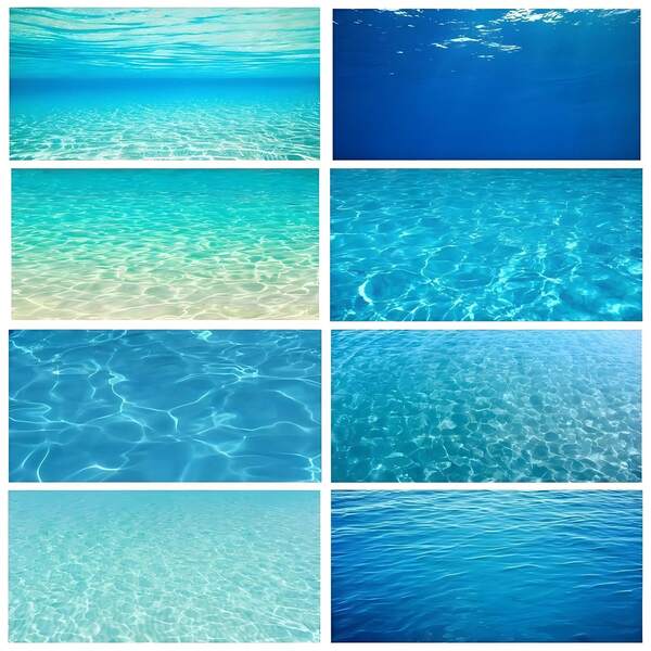 3-Color Random Shipment Wavy Pattern Water Surface Sticker, Suitable For Miniature Landscape Water Scenery, Large Architectural Models, Garden Fountain Simulation Props, Dollhouse Beach And Lake Scene Miniature Models