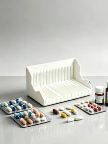 15-Compartment Pill Blister Pack Organizer, Holds Full Blister Packs, Portable Home Medicine Storage Box - Multicolor - View 4