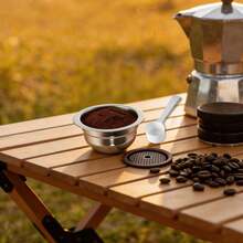 SENDERPICK Reusable Capsules Reusable Stainless Steel Coffee Capsules With Silicone Lids Refillable Coffee Capsules - View 1