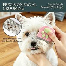 Pet Facial Comb Small Face Comb Dog Cat Rabbit Grooming Comb Pin Comb Round Head Curved Comb Flea Tail Cleaning Comb - View 1