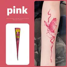 Black Henna Tattoo Paste Semi-Permanent Body Art Ink Suitable For Wrist And Body Long-Lasting Color Plant-Based Tattoo Ink - Multicolor - View 6