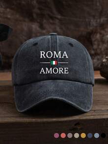1pc Unisex Vintage Horse Print Adjustable Baseball Cap, Outdoor Sports & Casual Daily Wear - A - View 6
