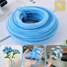 彩色管狀毛絨線 13米/捲，附150個黃色花蕊，DIY創意手工藝材料，適用節慶裝飾與藝術手工項目 - 多色 - 查看 23