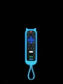 Glow-In-The-Dark Cat Ear Silicone Remote Control Protective Case With Lanyard, Shockproof, Anti-Slip, Dust-Proof, Compatible With Hisense TV Remote, Easy To Install, Full Button Access, For Home, Hotel, Dorm TV Remote Control - Multiple Styles - View 12