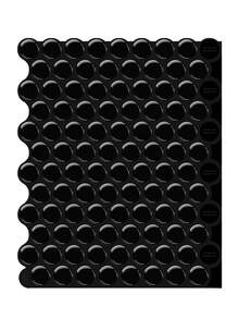 WoStick 1/4/10/20 Sheets, 11.96"X9.8" Glossy Black Bubble Peel And Stick Wall Tile, Self Adhesive Backsplash Tile, Heat Moisture Resistant Low VOC Removable Decorative Wall Sticker For Kitchen Bathroom Renters Friendly - Black Polka Dot - View 15