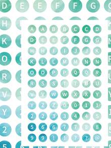 SCXXBSW 8pcs Digital Lettering Stickers – PVC Decorative Graffiti Stickers Suitable For Notebooks, Car Planners And Mobile Phone Cases. These Colourful Decals Are Perfect For Winter And The New Year. - A - View 8