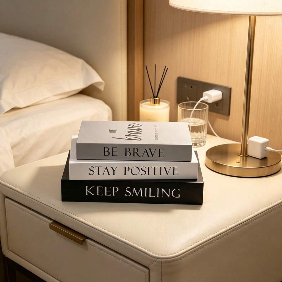 1/2/3pcs Modern Decorative Books, Foldable Faux Books, Coffee Table Faux Books, Bookshelf Display Books, Home Office Decor