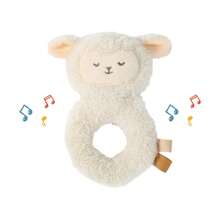 Newborn Commemorative Rattle, Cute Shaped Baby Grip Rattle Toy, Infant Grip Training Toy, Newborn Gift, Full Moon Commemorative Gift, Early Education Sheep Anti-Tear Toy, Baby Hand-Eye Coordination Tactile Toy, Multi-Function Sensory Toy, Christmas Halloween Gift, Soft And Easy To Grip, Fluffy Comfort Blanket Rattle Set - Multicolor - View 14