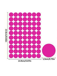(10pcs) Colorful Round 8 Colors Label Stickers Dot Self-Adhesive Round Stickers - Large Round Sticker - View 16