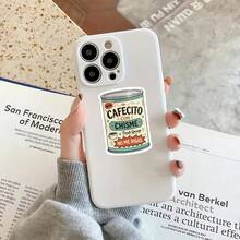 3英吋 1入貼紙 西班牙文趣味咖啡罐 Latina 咖啡愛好者 Chisme 幽默 No Me Digas 貼紙 簡約裝飾，適用於筆電、水壺、筆記本、計畫本、日記本、置物櫃，適合送給朋友、同事與創意人士 - A - 查看 7