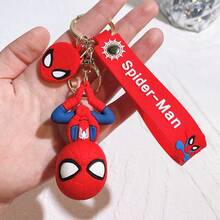 1pc Keychain Cute Gift, Cartoon Christmas Decoration Bag Accessory Keychain Set, Party Favor Party Decoration Accessory, Decorative Bag Charm And Collectible, Anime Bag Pendant Car Key Ring Gift Pack, Cute High-Quality Mini Figurine - A - View 13