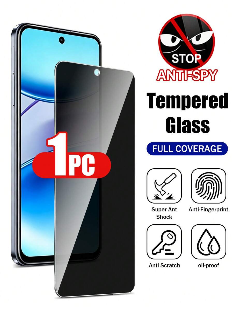 XINHONGYU 1片 28°隱私鋼化玻璃螢幕保護貼,適用於 Redmi K90 Pro Max、Note 14 Pro+、Note 15 Pro+、Turbo 5 Max、15、A3 全螢幕覆蓋 - 1pc - 查看 1