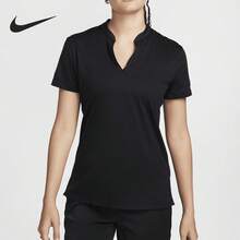 Kaos Golf Wanita Nike Authentic Dri-FIT Baru, Bernapas, dan Pas Badan (Slim Fit) AJ5223-010 - AJ5223-010 - View 1