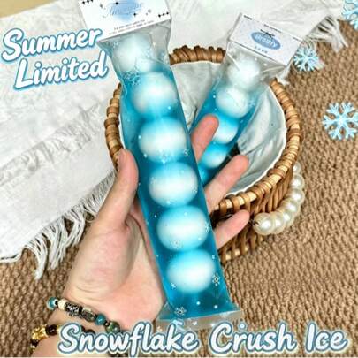 Mainan Pereda Stres Buatan Tangan Baru, Kantong Remas Es Serut Salju Renyah, Hadiah Terjangkau #SnowCrushedIceSquishy #CrispySqueezeBag #HandmadeDecompressToy #NoveltyStressGift