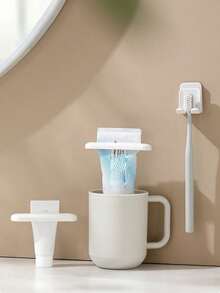 Madebyblanc 2個手動乳霜/牙膏擠壓器 – 簡約浴室用品分配器 - 白色 - 查看 2