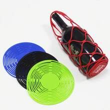 Multifunctional Silicone Mesh Wine Carrier & Heat-Resistant Mat, Expandable Wine Tray, High Temperature Resistant, Portable 2-In-1 Beverage Holder With Handheld Mesh Basket, Foldable Drink Carrier For Wine, Red Wine, Water Bottles, Milk Tea, Coffee - View 4