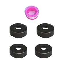 4pcs Wall Pipe Covers, ABS Adjustable Split Flange Design, With Sealing Tape, Easy Install Decorative Cover Plates, Suitable For Radiator And Sink Pipes, Home Bathroom Kitchen Decorative Water Pipe Rings - Modern - View 3