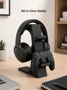 1/2 cái giá đỡ tai nghe chơi game đa năng kèm giá đỡ tay cầm, giá treo tai nghe có chỗ để tay cầm, giá trưng bày tay cầm tương thích với Switch PC, thiết kế giá đỡ đôi, kệ lưu trữ sắp xếp để bàn - Nhiều màu - Xem 3