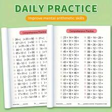 Children's Math Practice Workbook, 64 Pages (Addition And Subtraction Within 10/20/50/100), Suitable For Home Education And Kindergarten Activities, Includes Reading And Math Exercises, Home Learning Resource, Suitable For Classroom Learning, Back To School/School Season/Christmas/Halloween Gifts, Office Essential Practice Workbook, Children's Number Cognition Education Book, Children's Fun Educational Stationery, Children's Educational Stationery, Learning Supplies For Boys And Girls. - Multicolor - View 7