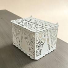 1pc Unique Design Wedding Greeting Card Box With Envelope Box, DIY Craft, Suitable For Wedding, Anniversary, Birthday Party, Christmas Gift, Graduation Birthday Decoration, Party Decoration, Bachelor Party - A - View 5